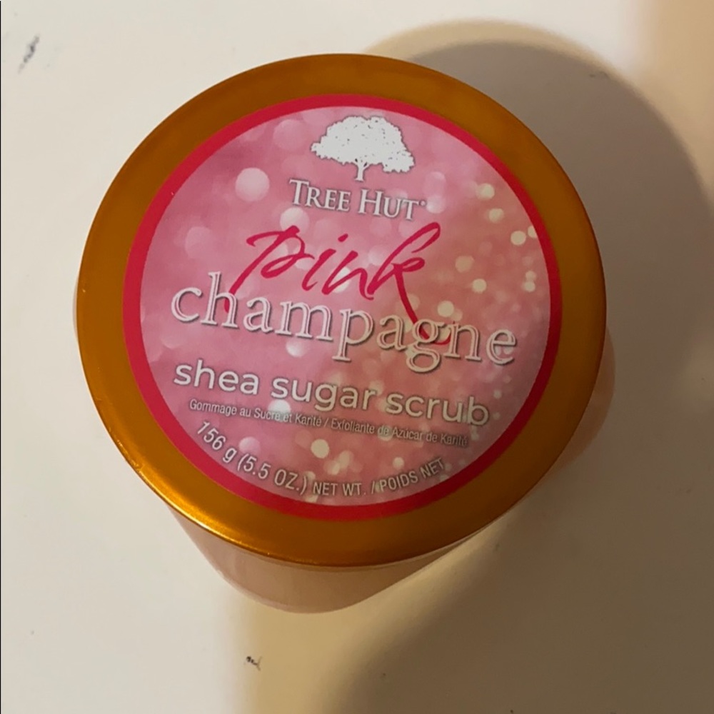 pink champagne tree hut